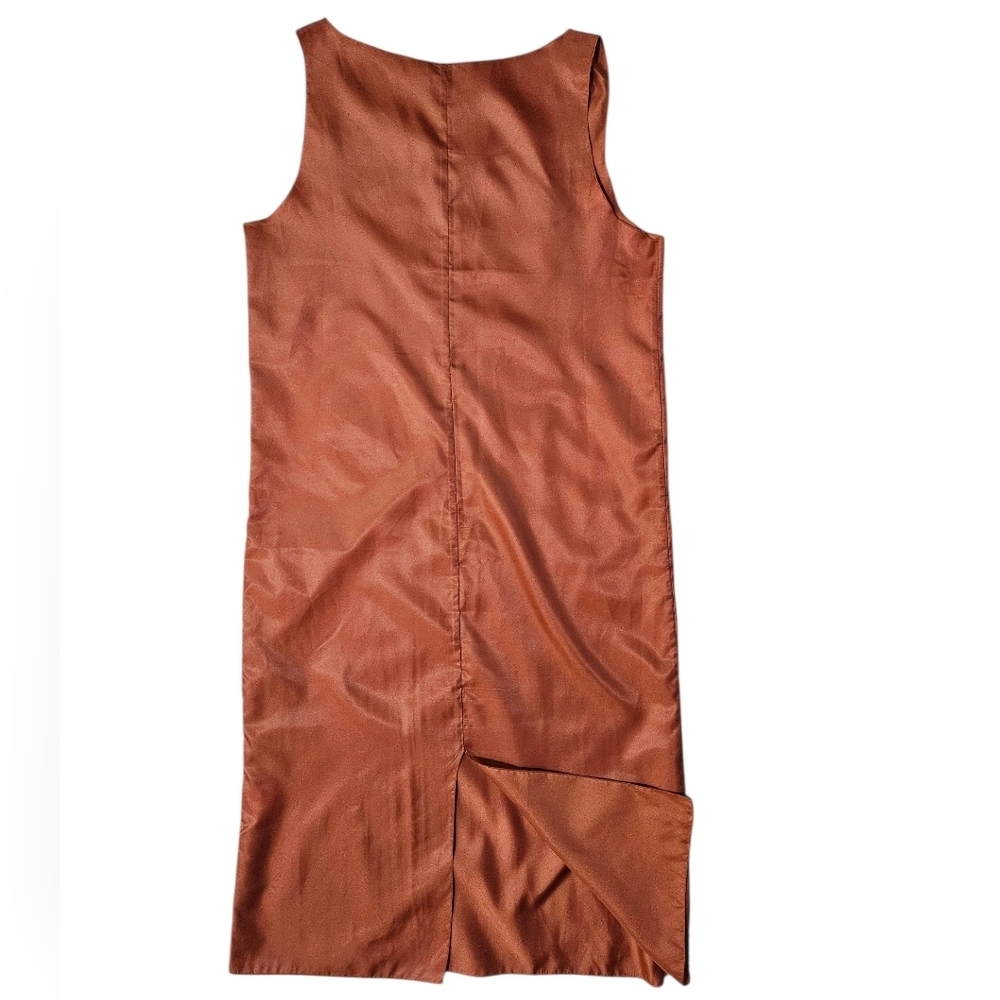 GGC by Jill London Rust Orange Sheath Maxi Dress Medium - Picture 2 of 10